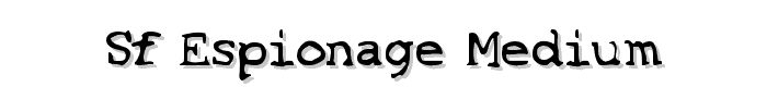 SF Espionage Medium font